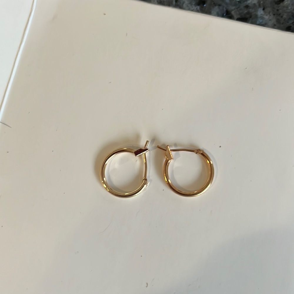 Small Gold Plated Hoops